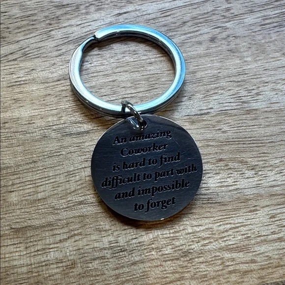 Engraved Keychain with Heartfelt Message - Picture 2 of 2